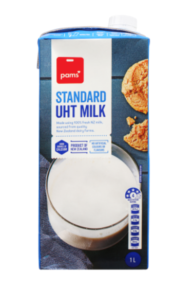 Pams Standard UHT Milk 1l