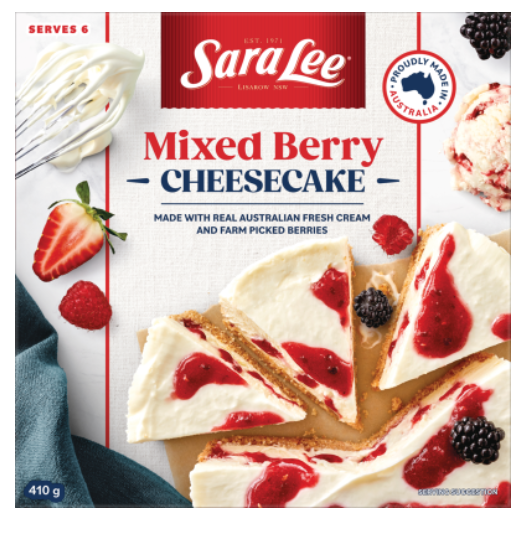 Sara Lee Cheesecake Mixed Berry 410G