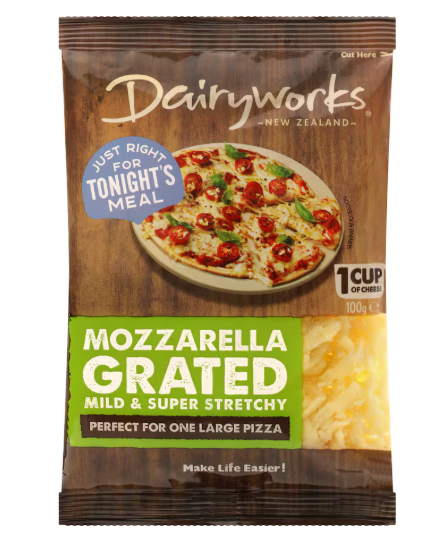Dairyworks Mozzarella Grated 100g