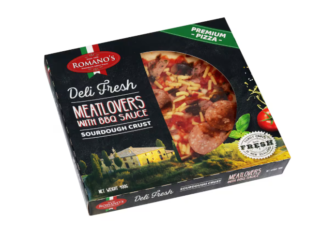Romanos Deli Fresh Pizza Meatlovers With BBQ Sauce 400g