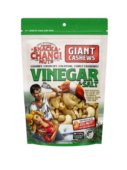 Snackachangi Nuts Vinegar & Salt Flavoured Giant Cashews 325g