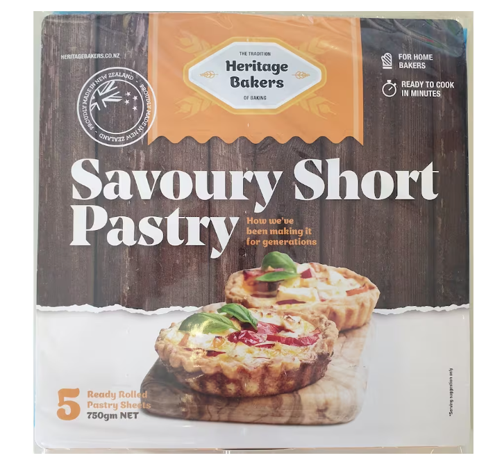 Heritage Short Pastry Savoury 750G