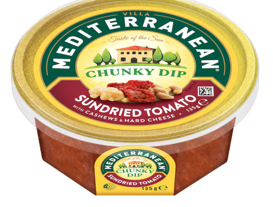 Villa Mediterranean Sundried Tomato Chunky Dip 135g