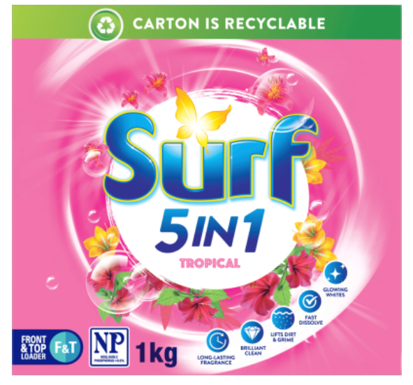 Surf Tropical Laundry Powder 1kg