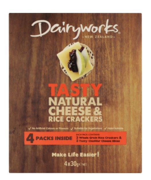 Dairyworks Cheese Snack Crackers & Tasty 120g
