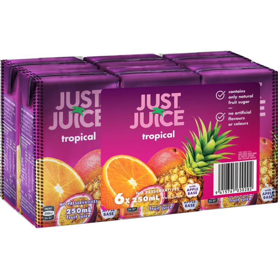 Just Juice Tropical 250ml 6pk