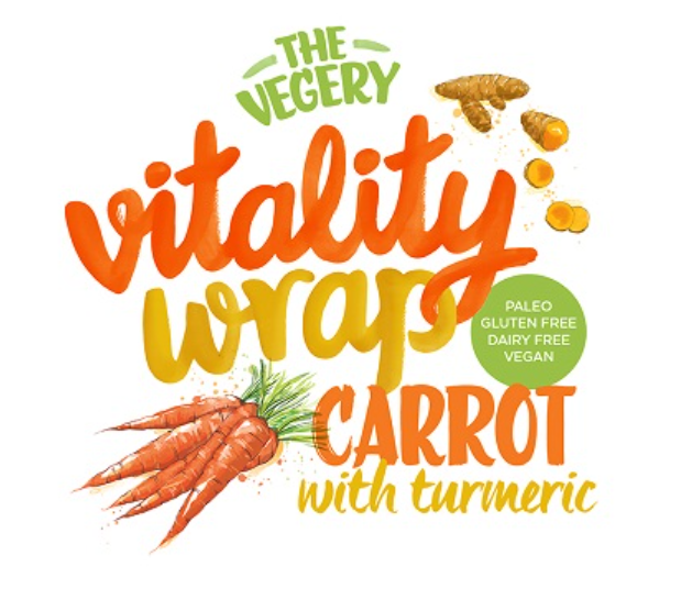 The Vegery Carrot and Turmeric Vitality Wrap