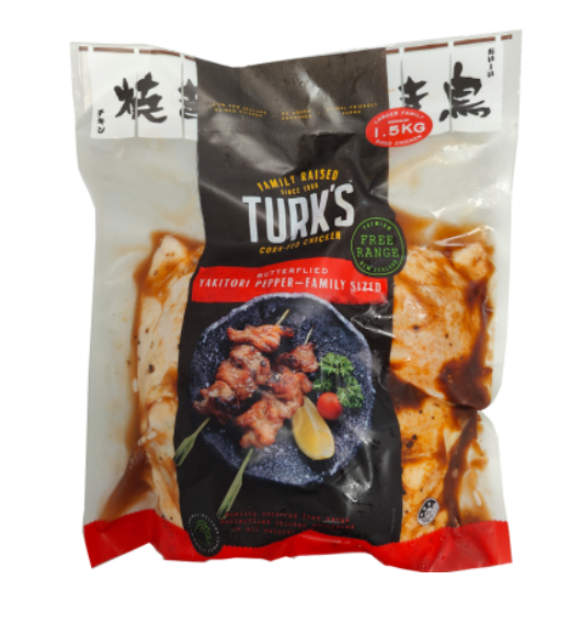 Turks Butterfly Birds 1.5kg - Yakitori Pepper