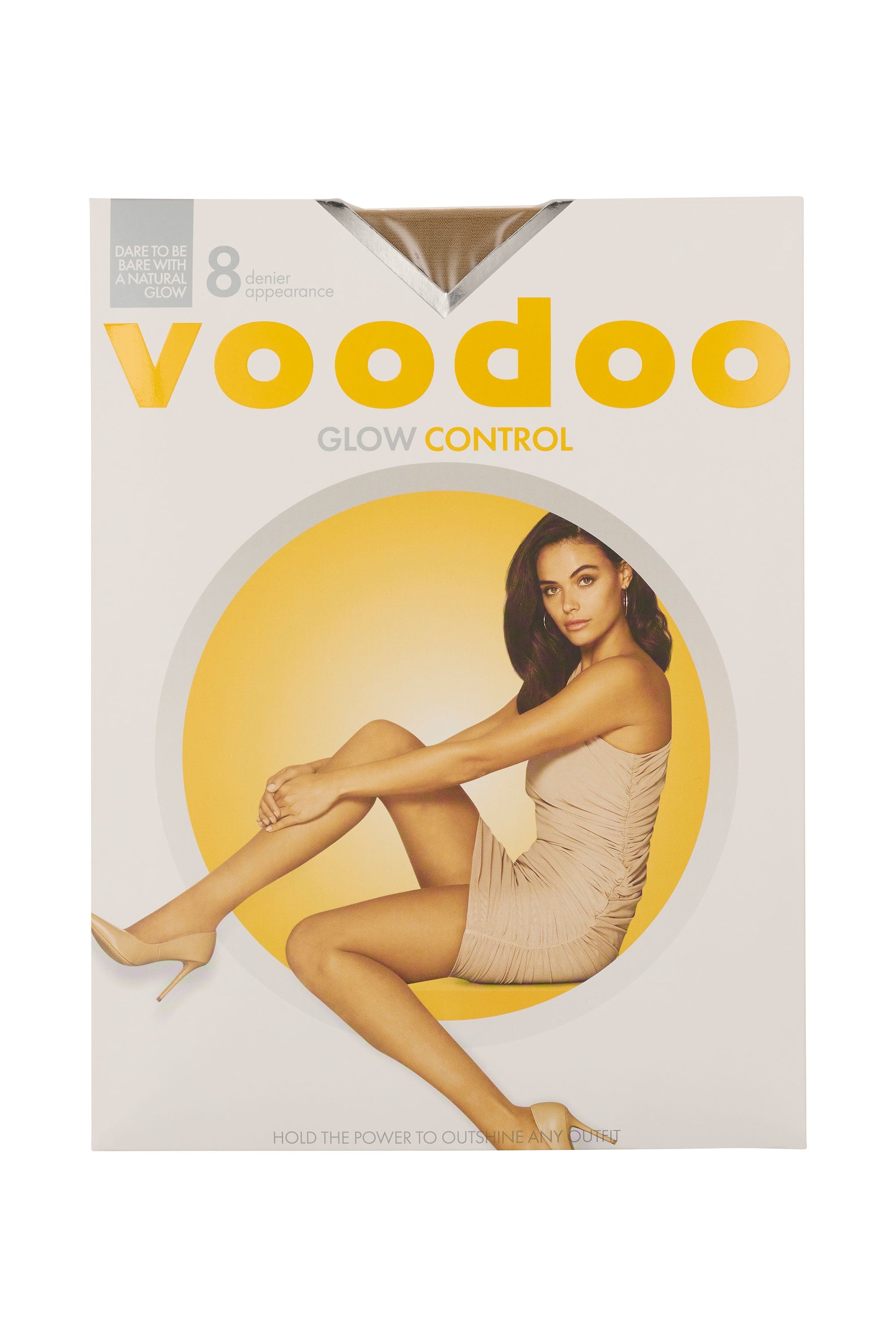 Voodoo Golden Glow Control Sheer 8D Pantyhose BULK 5 packs H30552 (PO)