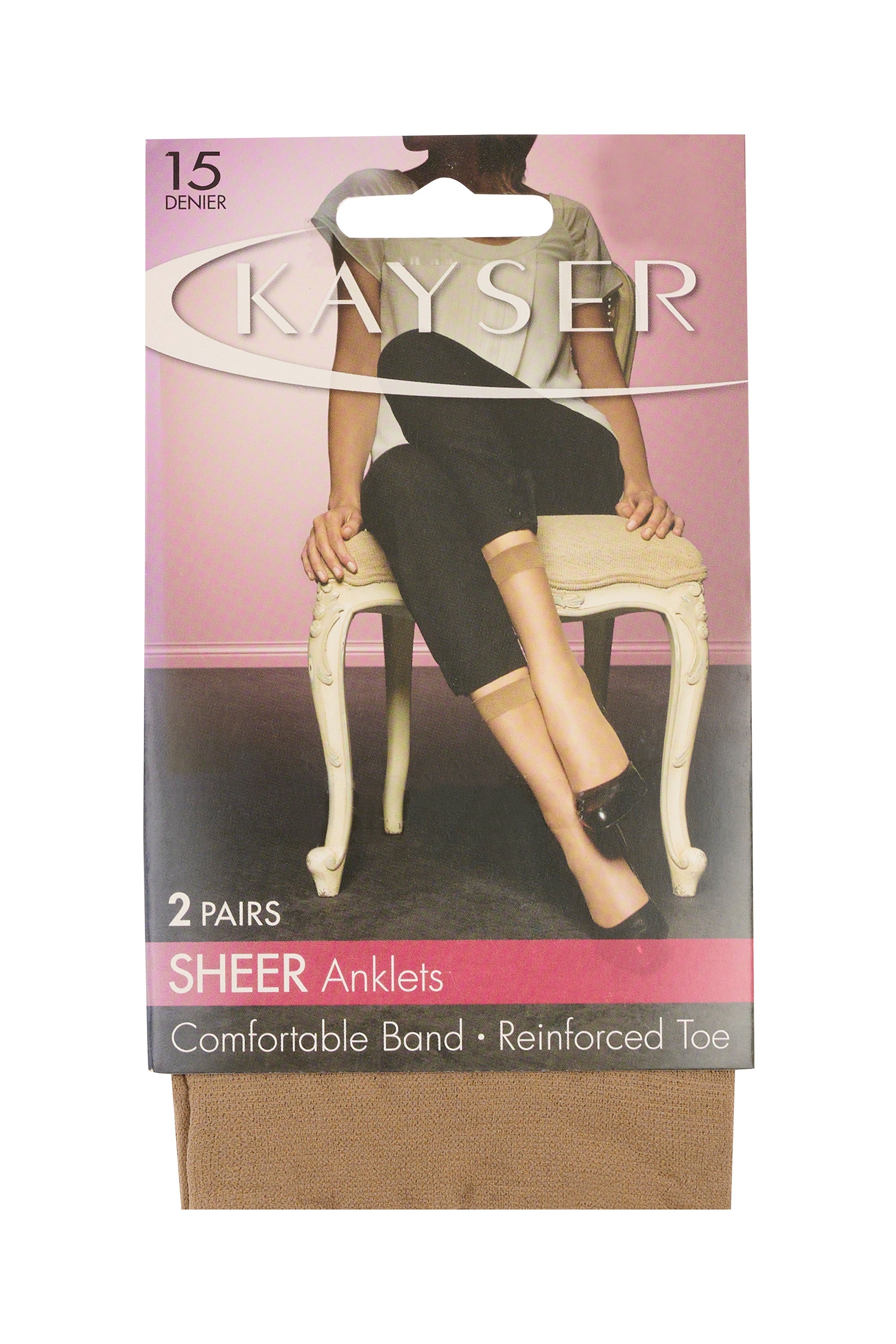 Kayser Nubeige Sheer Anklets 2 pair BULK 5 packs H10203 (PO)