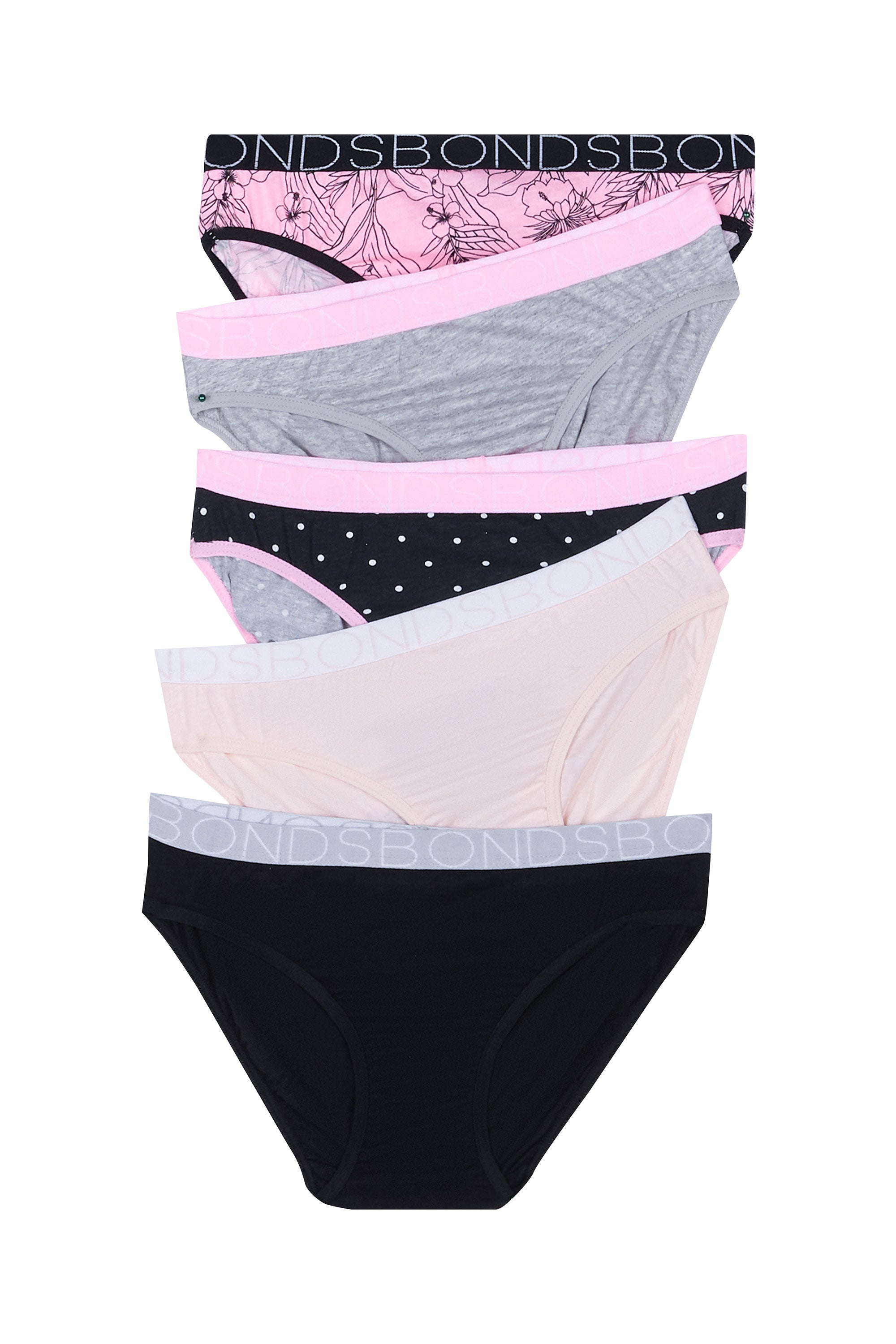 Bonds Girls bikini briefs 5 PACK (PO)