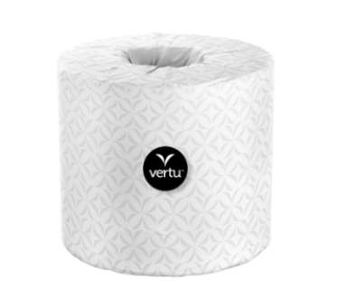 Vertu Wrapped Embossed Toilet Tissue 2ply 400 Sheets per Roll 48pk
