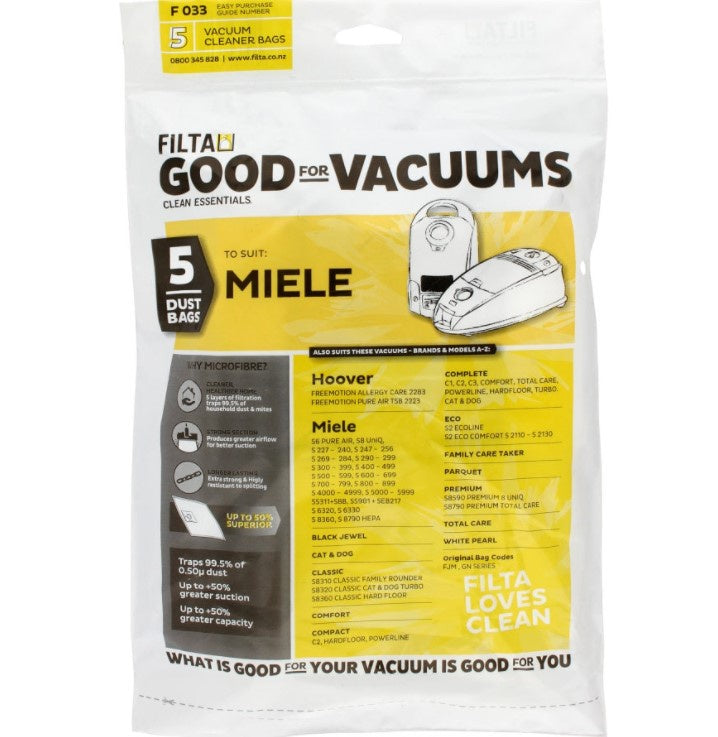 Filta Vacuum Bag Miele 5pk