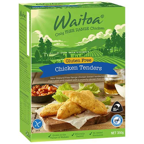 Waitoa Chicken Tenders Crumbed Gluten Free 350g