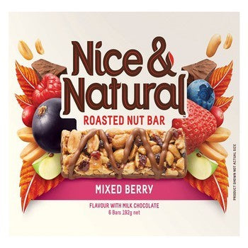 Nice & Natural Nut Bars Mixed Berry 192g*