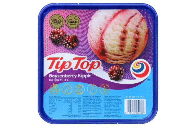 Tip Top Boysenberry Ice Cream 2L