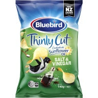 Bluebird Thinly Cut Salt & Vinegar 140g