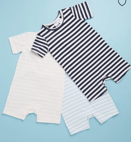 COB Short Sleeve Romper - stripe