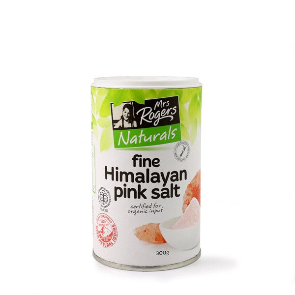 Mrs Rogers Himalayan Fine Pink Salt Canister 300g