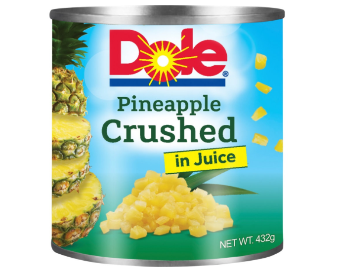 Dole Pineapple Crushed in Juice 432g