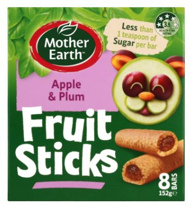 Mother Earth Fruit Sticks Apple & Plum 152g