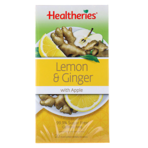 Healtheries Lemon Ginger with Apple Tea 20pk