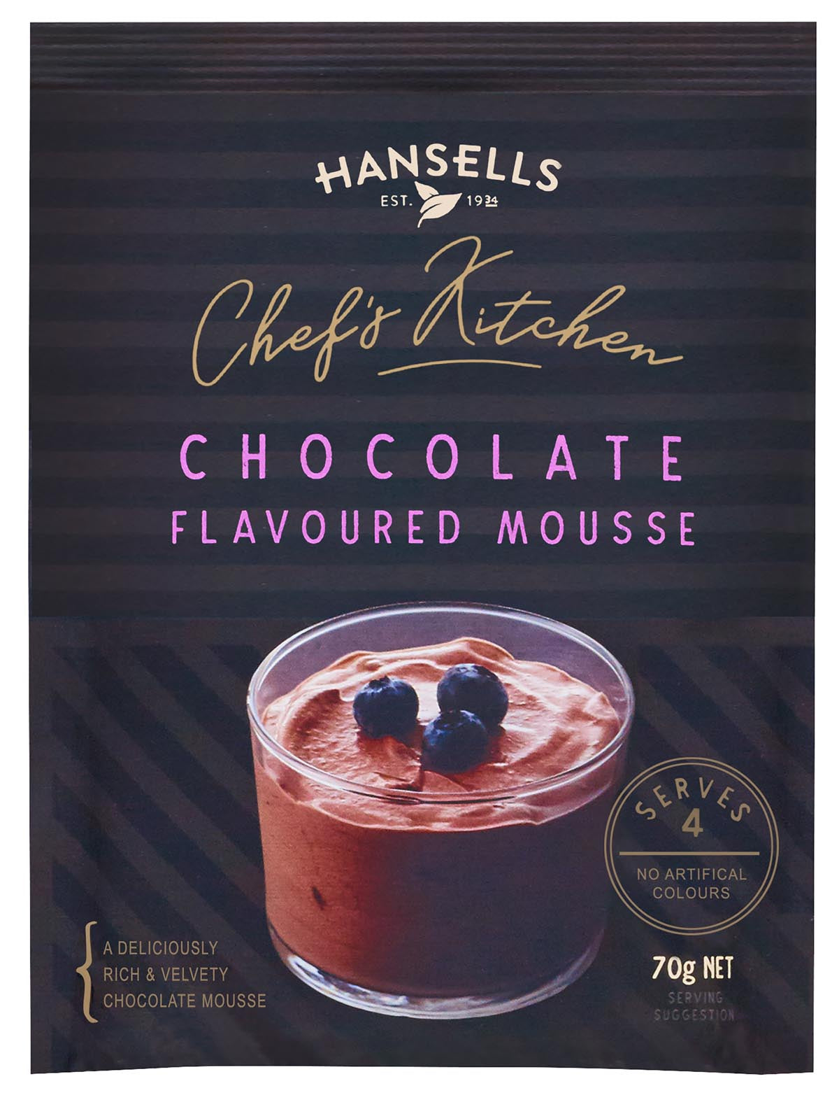 Hansells Chefs Kitchen Chocolate Mousse Dessert Mix 70g