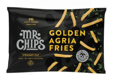 Mr Chips Golden Agria Straight Cut 13mm Fries 900g