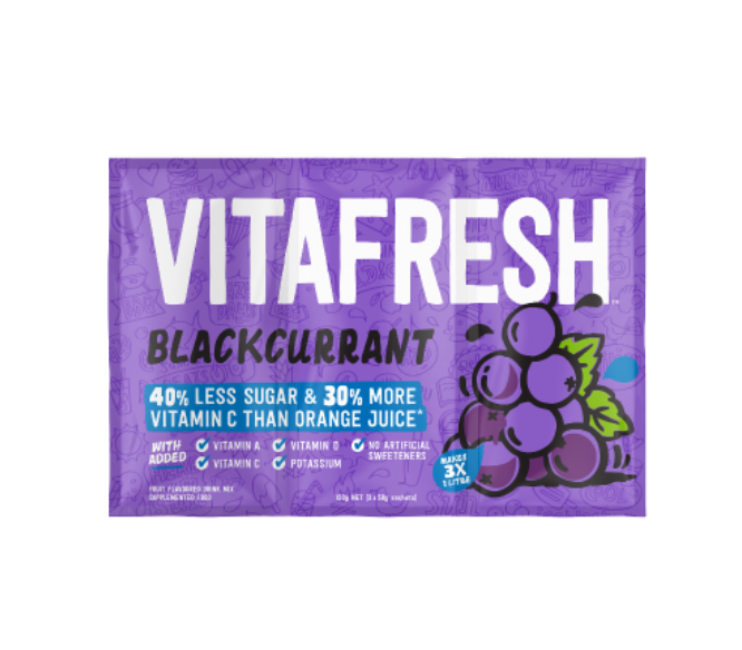 Vitafresh  Blackcurrant Flavoured Drink Mix 3pk 150g*