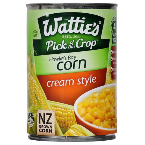 Watties Corn Cream Style 410g