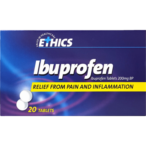 Ethics Ibuprofen Tablets 200mg Box 20 (TABIBUP200MLG)