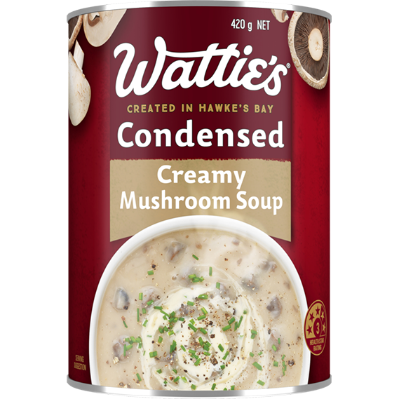 Watties Condensed Creamy Mushroom Soup 420g