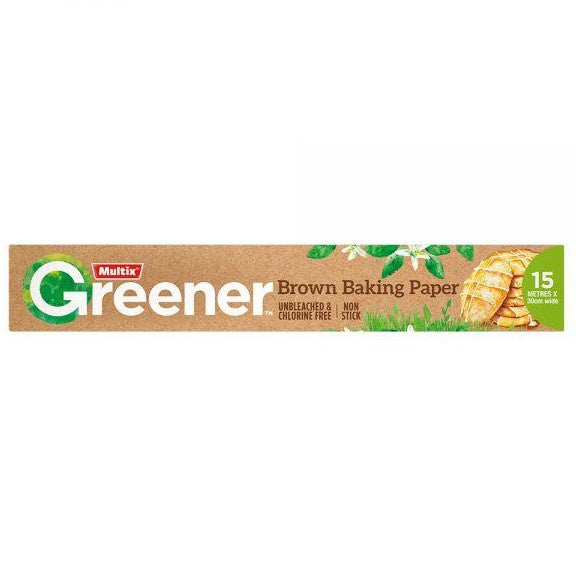 Multix Greener Brown Baking Paper 15m x 30cm