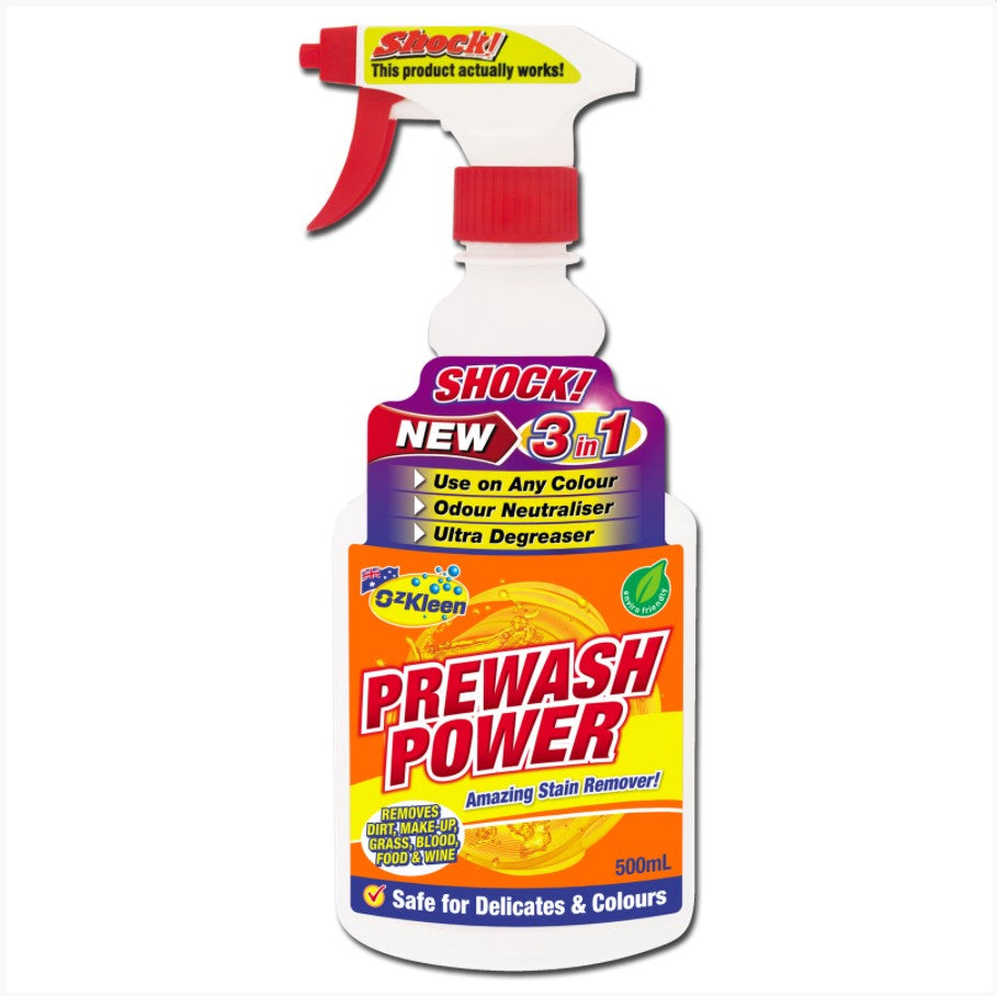 OzKleen Prewash Power Stain Remover Trigger 500ml