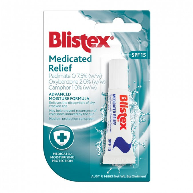 Blistex Medicated Relief SPF15  Lip Balm 6g