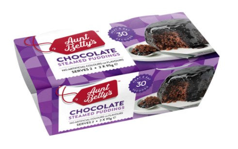 Aunt Bettys Steamy Sticky Date Pudding 2pk