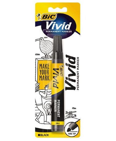 Bic Vivid Marker Fine Black*