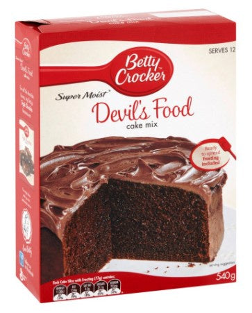 Betty Crocker Devils Food Cake Mix 540g*