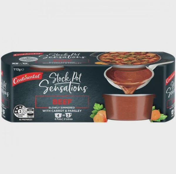 Continental Stock Pot Beef Stock Concentrate 4 X 28g