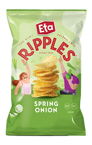 Eta Ripples Spring Onion Potato Chips 150g