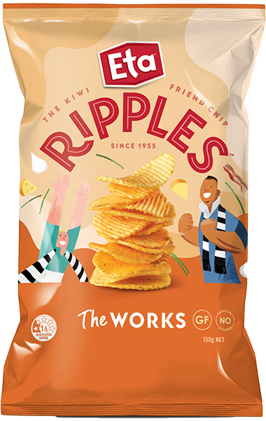 Eta Ripples The Works Potato Chips 150g