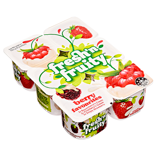 Fresh N Fruity Berry Favourites Yoghurts 6pk 750g