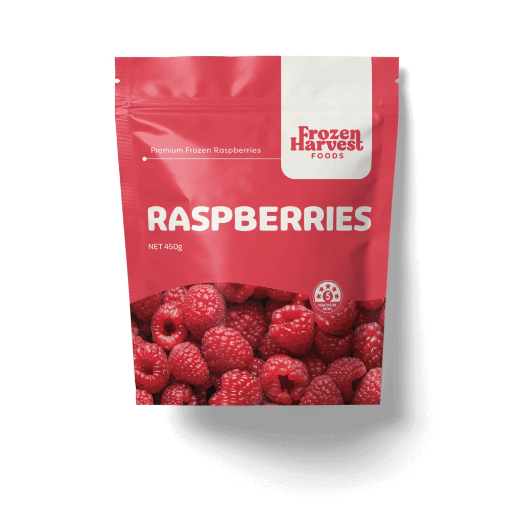 Frozen Harvest Raspberries 450g