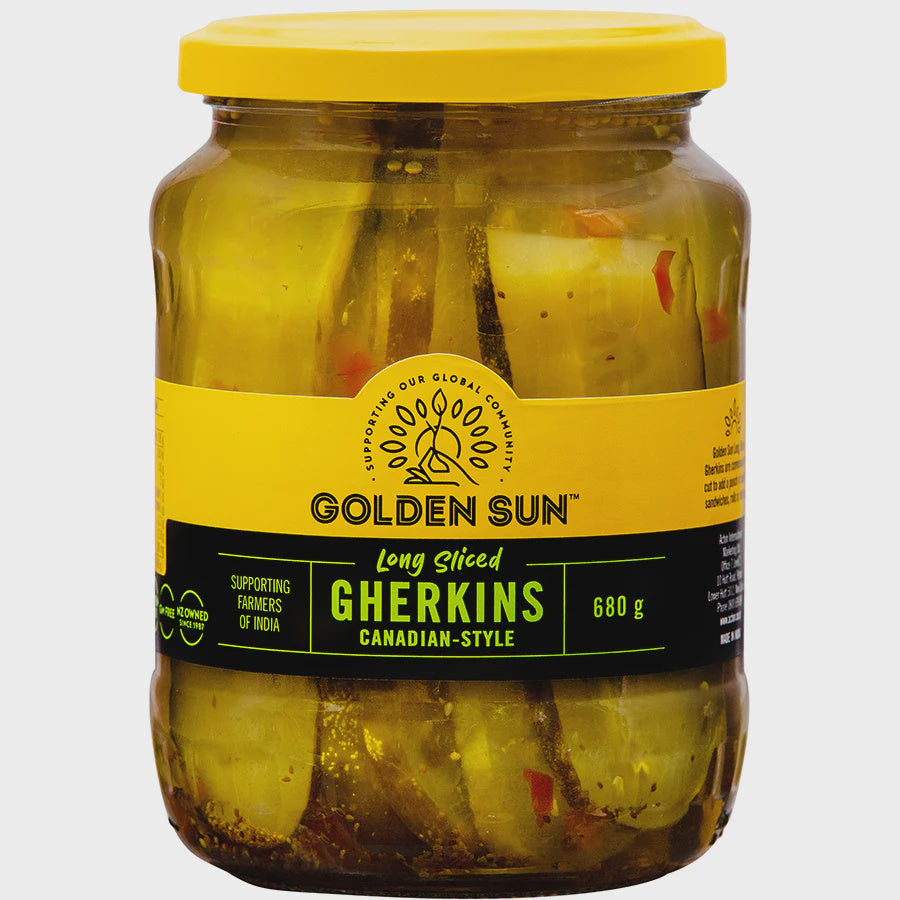 Golden Sun Long Sliced Canadian Style Gherkins 680g*