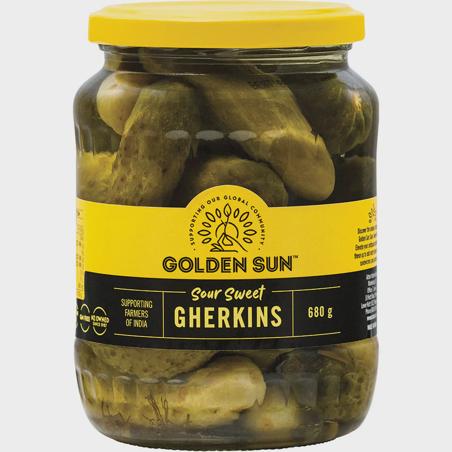 Golden Sun Sour Sweet Gherkins 680g*