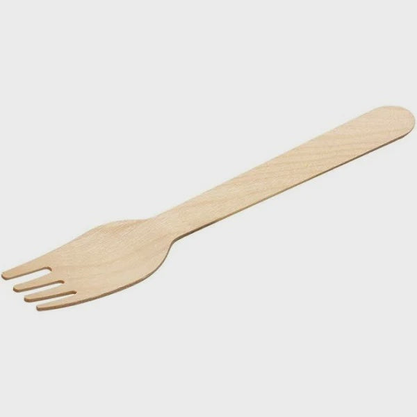 Green Choice Wooden Cutlery No Logo Fork 100pk