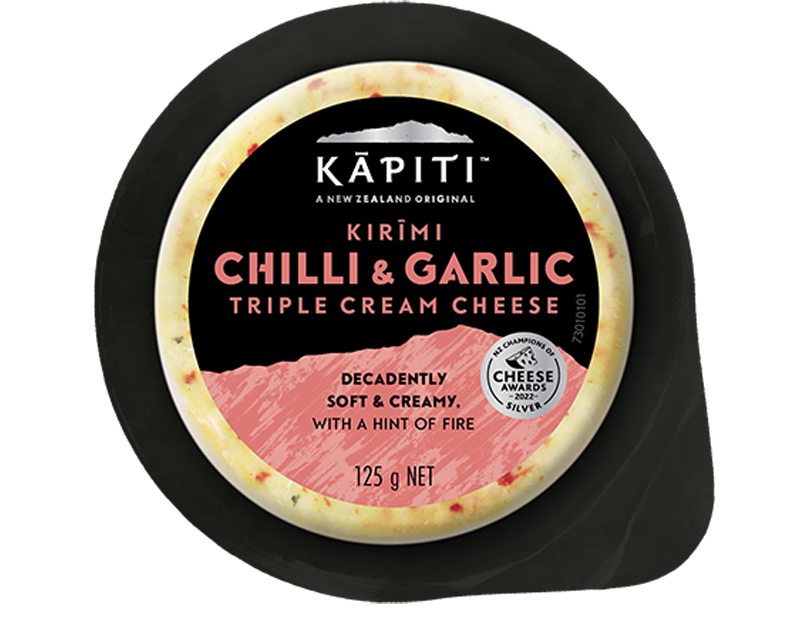 Kapiti Kirimi Chilli & Garlic Triple Cream Cheese125g