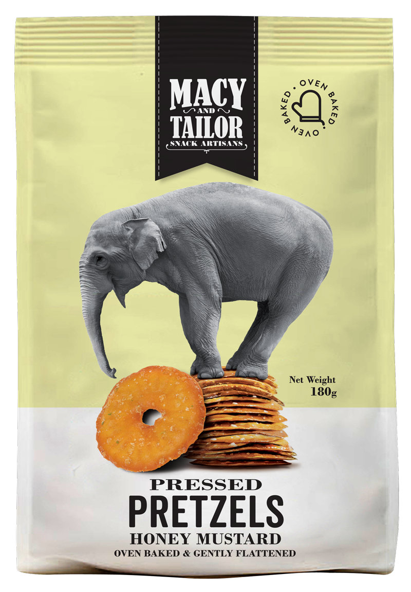 Pams Sea Salt Pressed Pretzels 180g