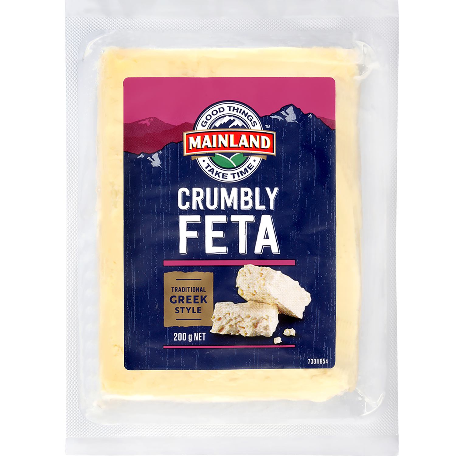 Mainland Crumbly Feta Cheese Block 200g