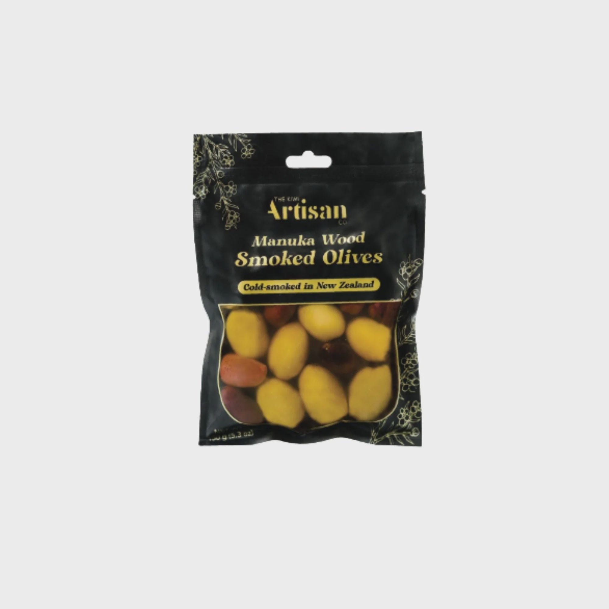 Kiwi Artisan Manuka wood Smoked Olives 150g